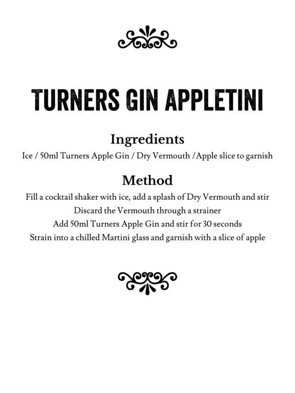 Turners Gin Appletini recipe